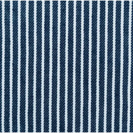 Denim Fabric 145cm 008 Navy Stripes - 50cm