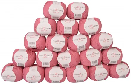 Infinity Hearts Rose 8/4 Yarn Pack Unicolour 29 Old Rose - 20 pcs - Infinity Hearts Rose 8/4 Yarn Pack Unicolour 29 Old Rose - 20 pcs