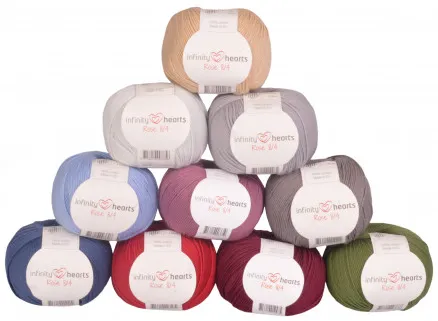 Infinity Hearts Rose 8/4 Yarn Pack 08 Dusty Colours - 10 pcs - Yarn Pack 08 Dusty Colours