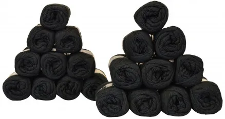 Mayflower Cotton 8/4 Yarn Pack Unicolour 1443 Black - 20 pcs - Mayflower Cotton 8/4 Yarn Pack Unicolour 1443 Black - 20 pcs