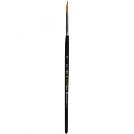 Gold Line Brushes, L: 18.5 cm, W: 3 mm, round, 12 pcs / 12 pk.