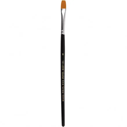 Gold Line Brushes, L: 18.5 cm, W: 8 mm, flat, 12 pcs/12 pk.