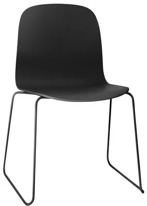Muuto Visu Dining Chair with Sled Base Black