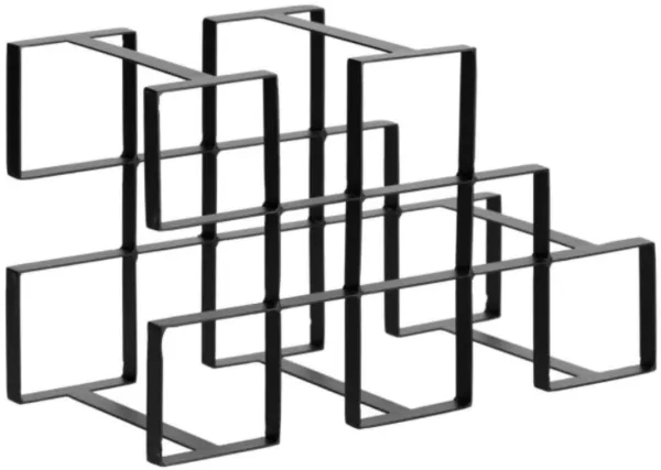 LAFORMA Edur Wine Rack - Black Iron