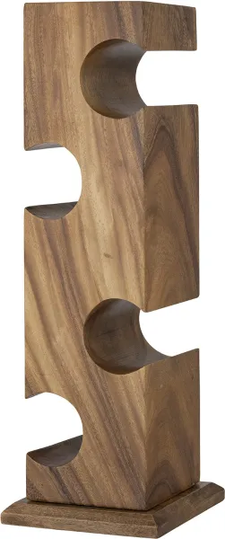 Ellion, wine rack, brown, acacia wood